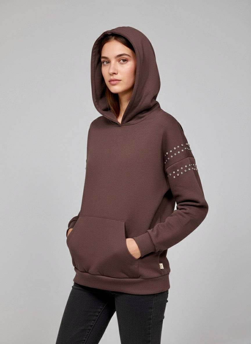 Gold Rush donna felpa W1GOLINO06 I25 MORO