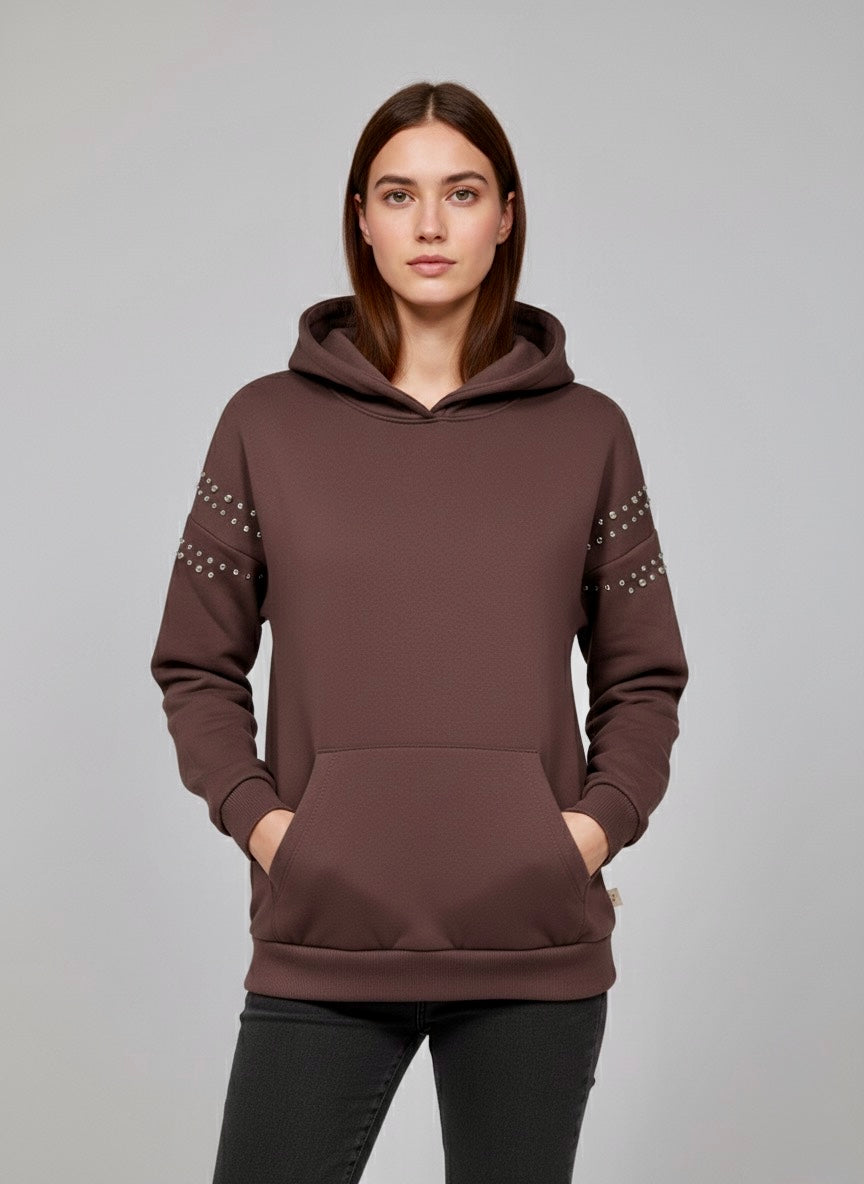 Gold Rush donna felpa W1GOLINO06 I25 MORO