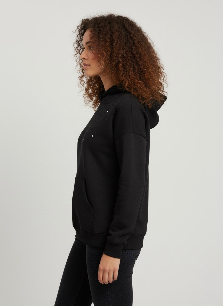 Gold Rush donna felpa W1LOREN14 I25 NERO 99