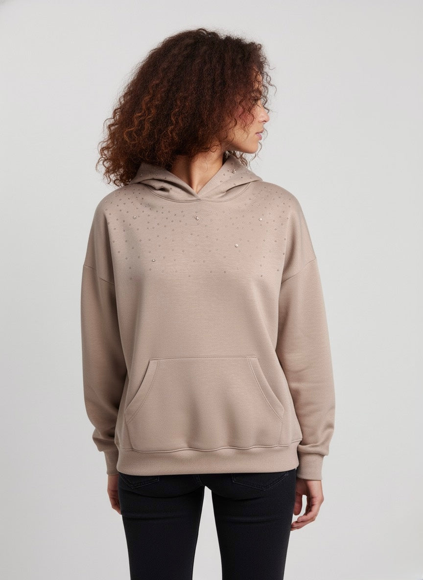 Gold Rush donna felpa W1LOREN14 I25 BEIGE 50