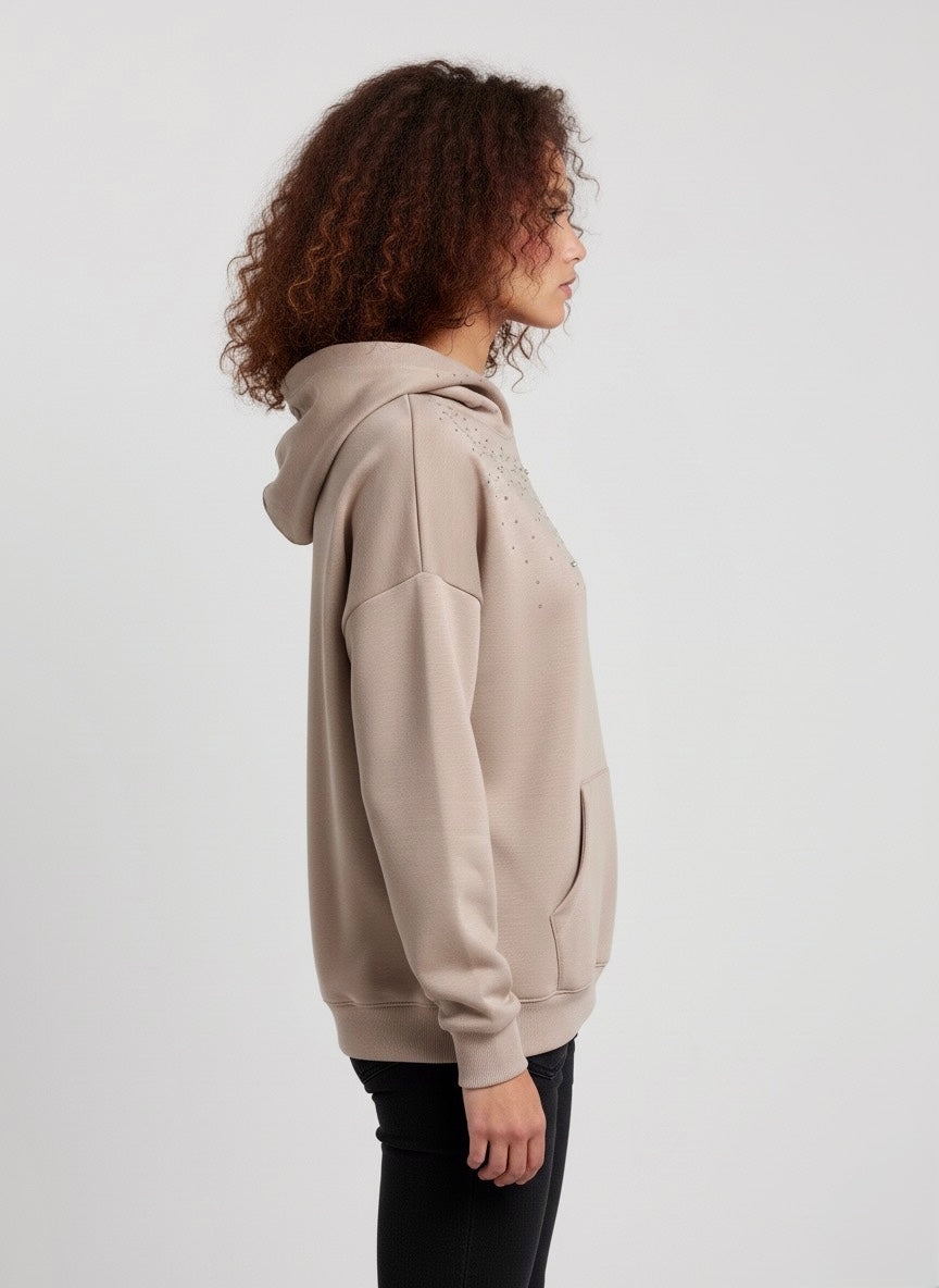 Gold Rush donna felpa W1LOREN14 I25 BEIGE 50