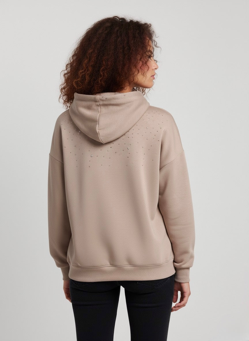 Gold Rush donna felpa W1LOREN14 I25 BEIGE 50