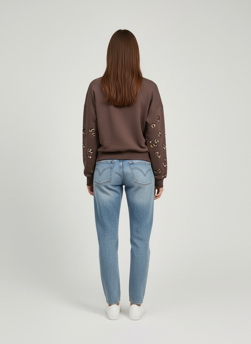 Gold Rush donna felpa W1BELLUCCI05 I25 MORO