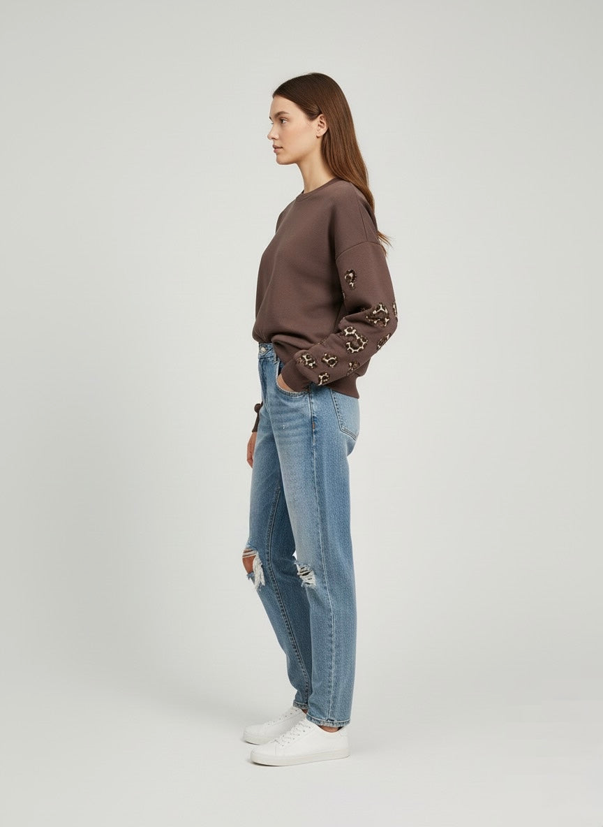 Gold Rush donna felpa W1BELLUCCI05 I25 MORO