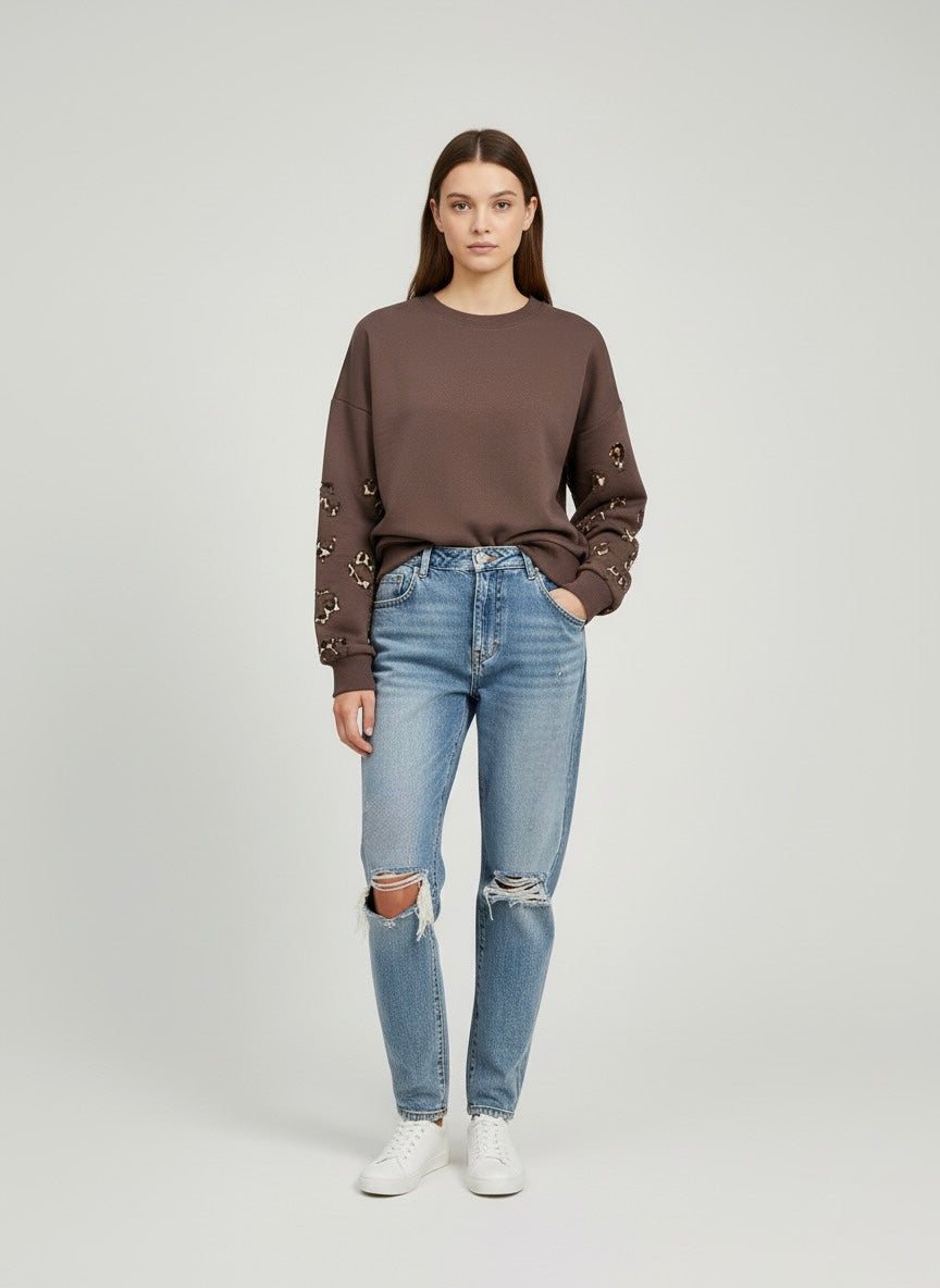 Gold Rush donna felpa W1BELLUCCI05 I25 MORO