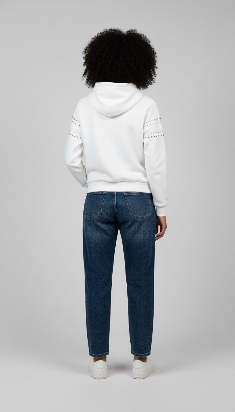 Gold Rush donna felpa W1GOLINO06 I25 PANNA