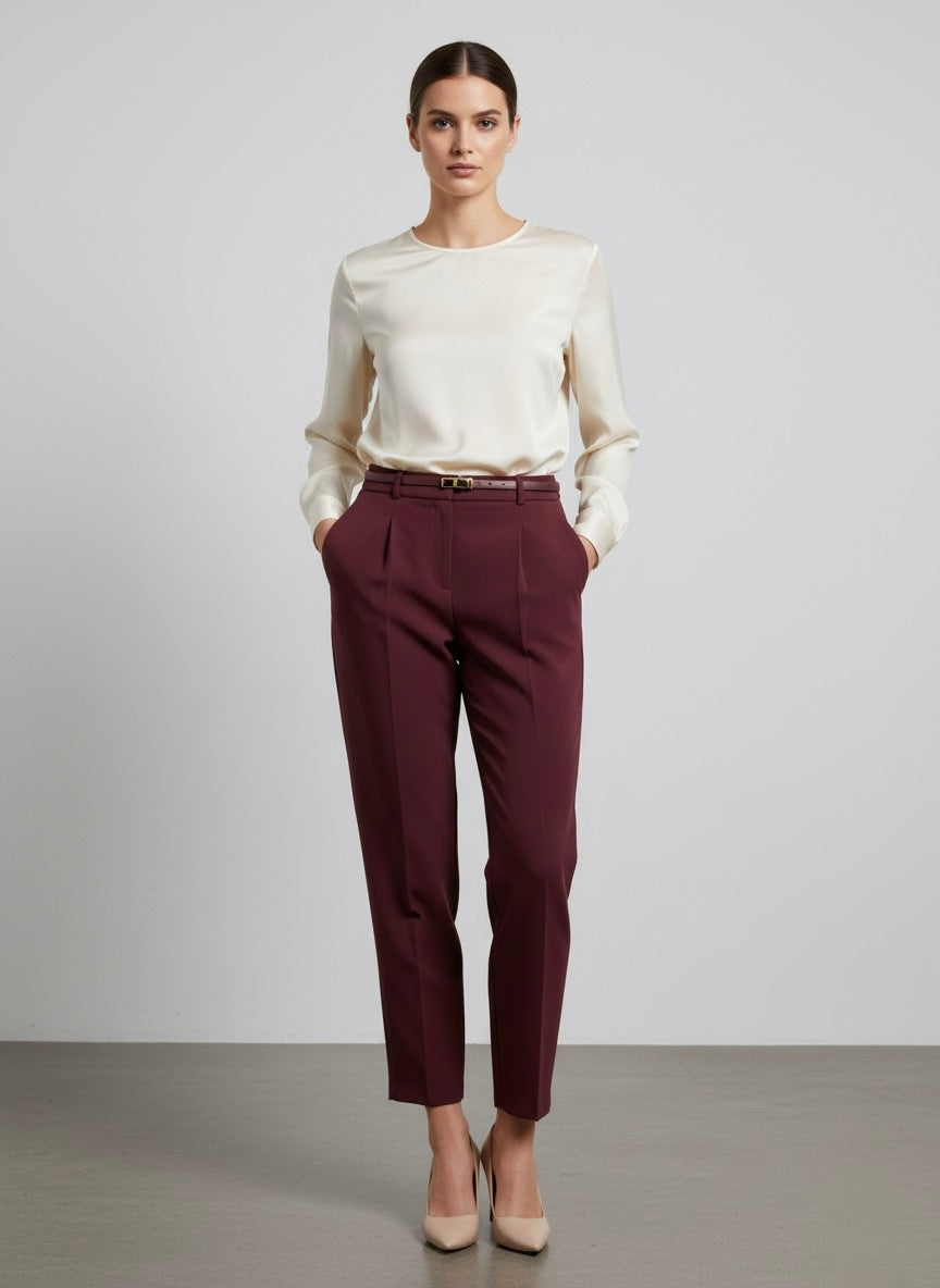 susy Mix donna pantalone T1676U136 I25 VINO