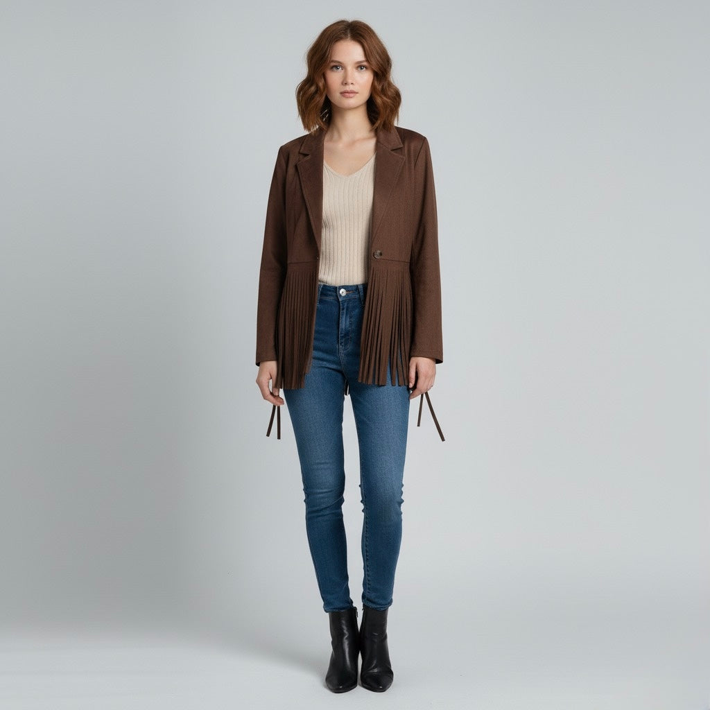 Susy mix donna giacca PP246T314 I25 MORO