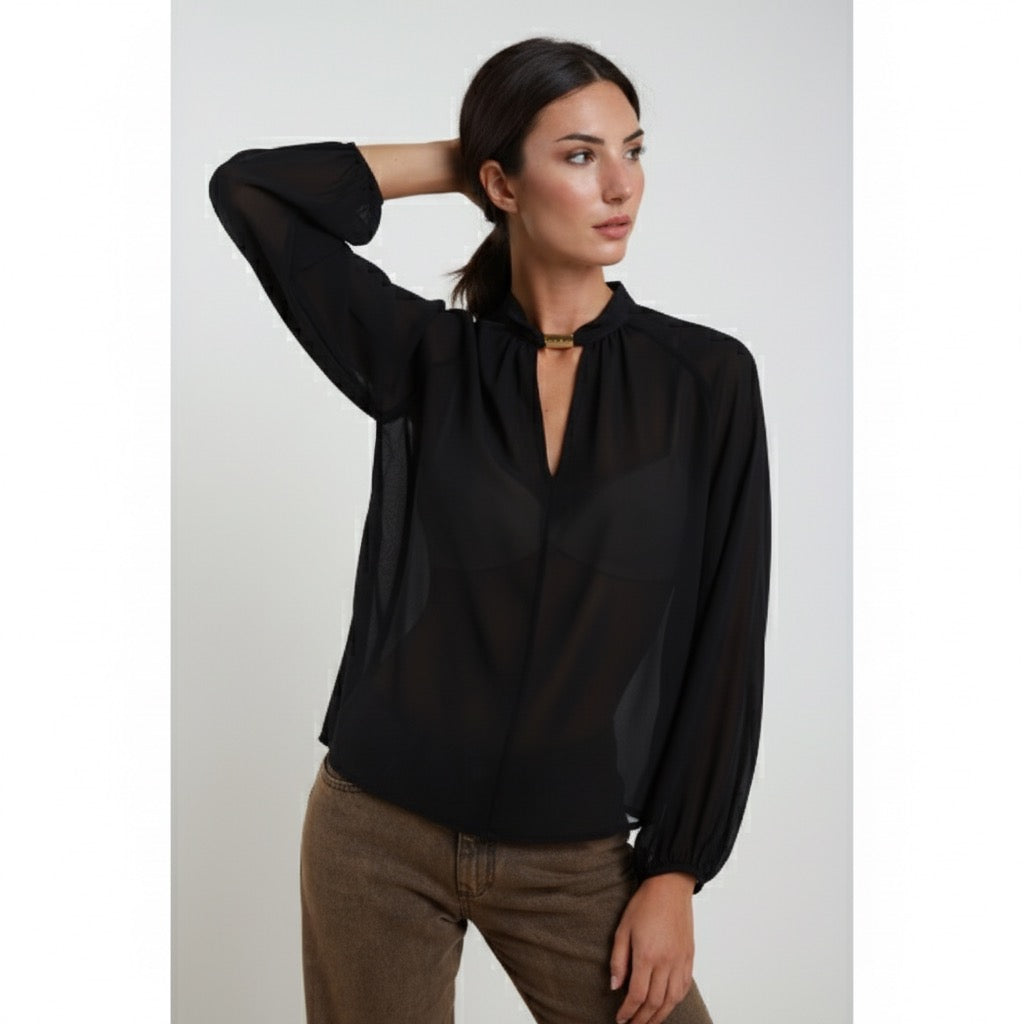 Susy Mix donna camicia C4220DG I25 Nero