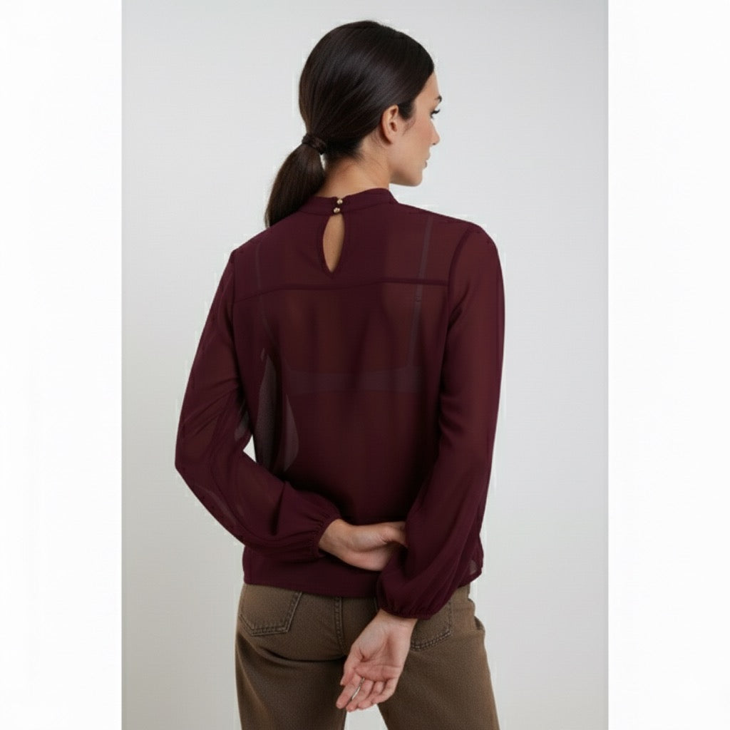 Susy Mix donna camicia C4220DG I25 Vino