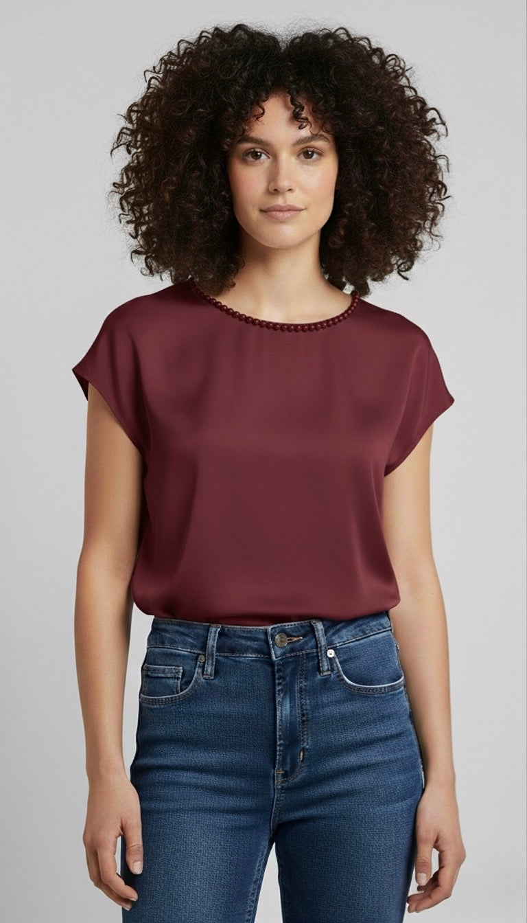 Susy Mix donna blusa C923BU I25 BORDEAUX