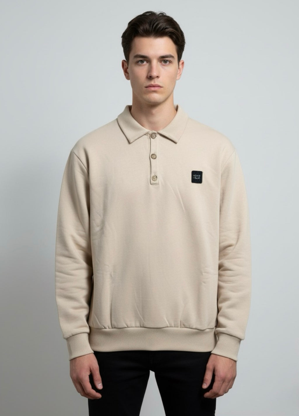 Gold Rush uomo felpa M1COL07 I25 AVORIO