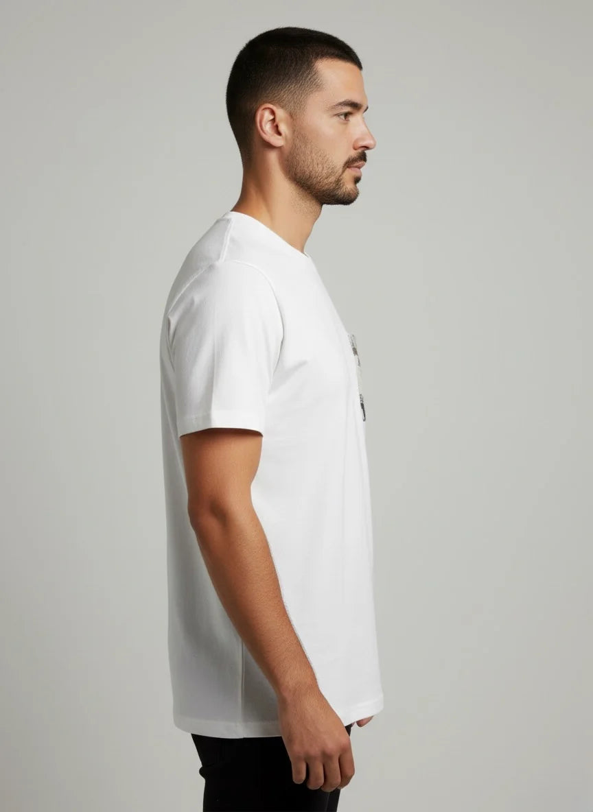 Gold Rush uomo t-shirt Ricamo M1ESS37