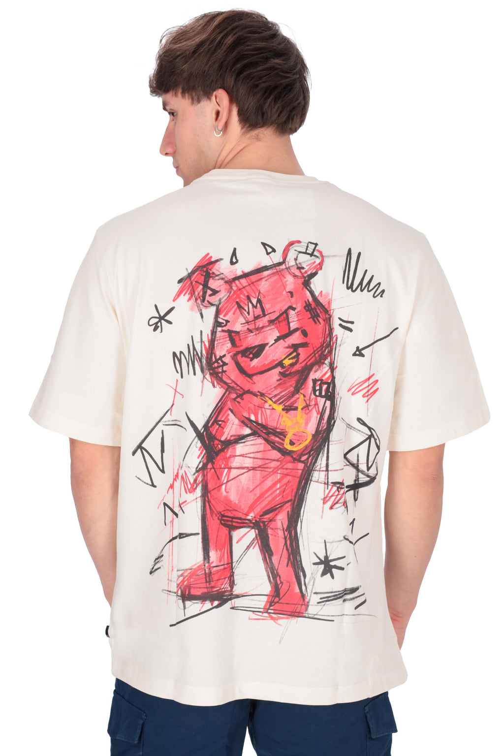 Sprayground uomo t-shirt Diablo Bear Over SP696