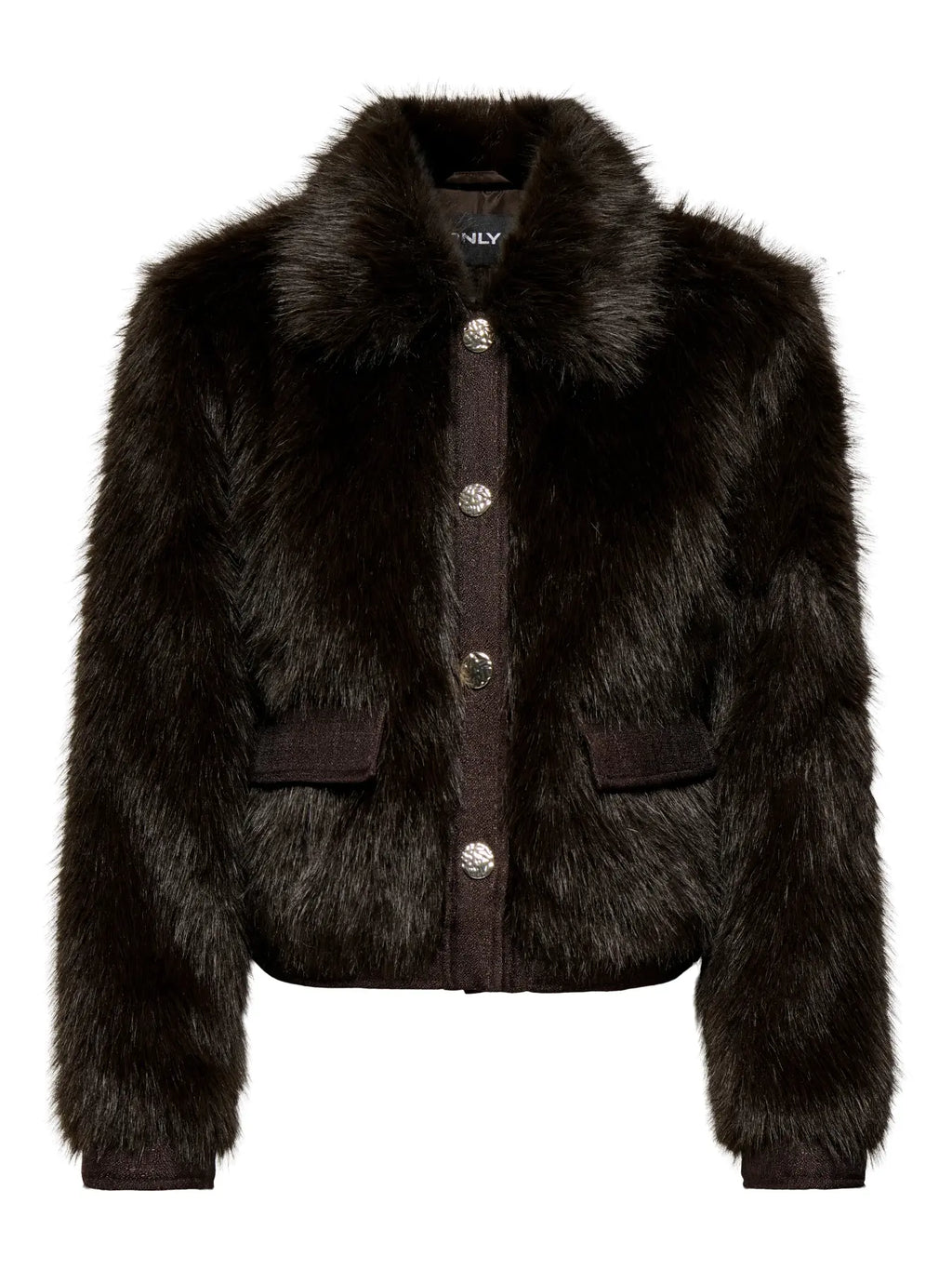 Only giubbino NEWVADA FAUX FUR 15381285 Coffe Bean