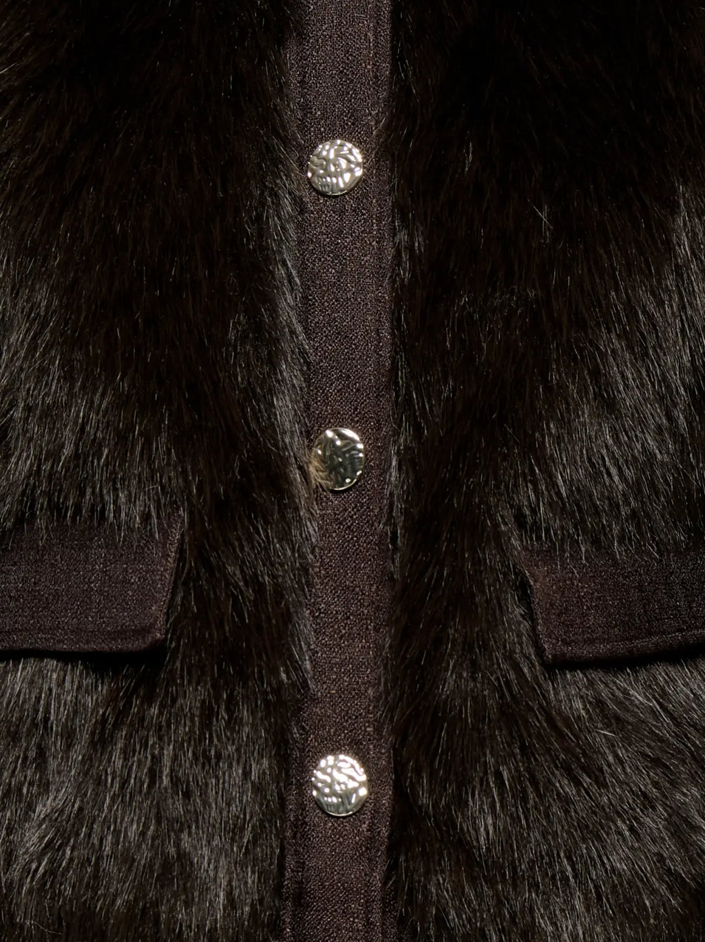 Only giubbino NEWVADA FAUX FUR 15381285 Coffe Bean