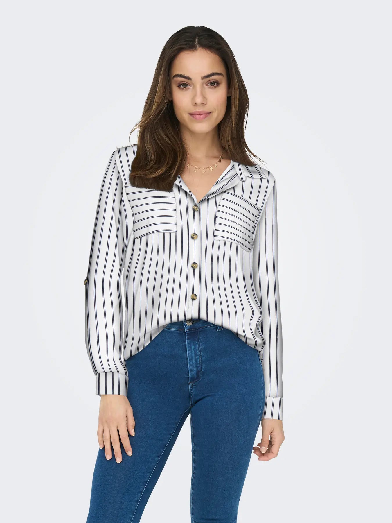 Only donna camicia Yasmin 15281677Noos Snow White