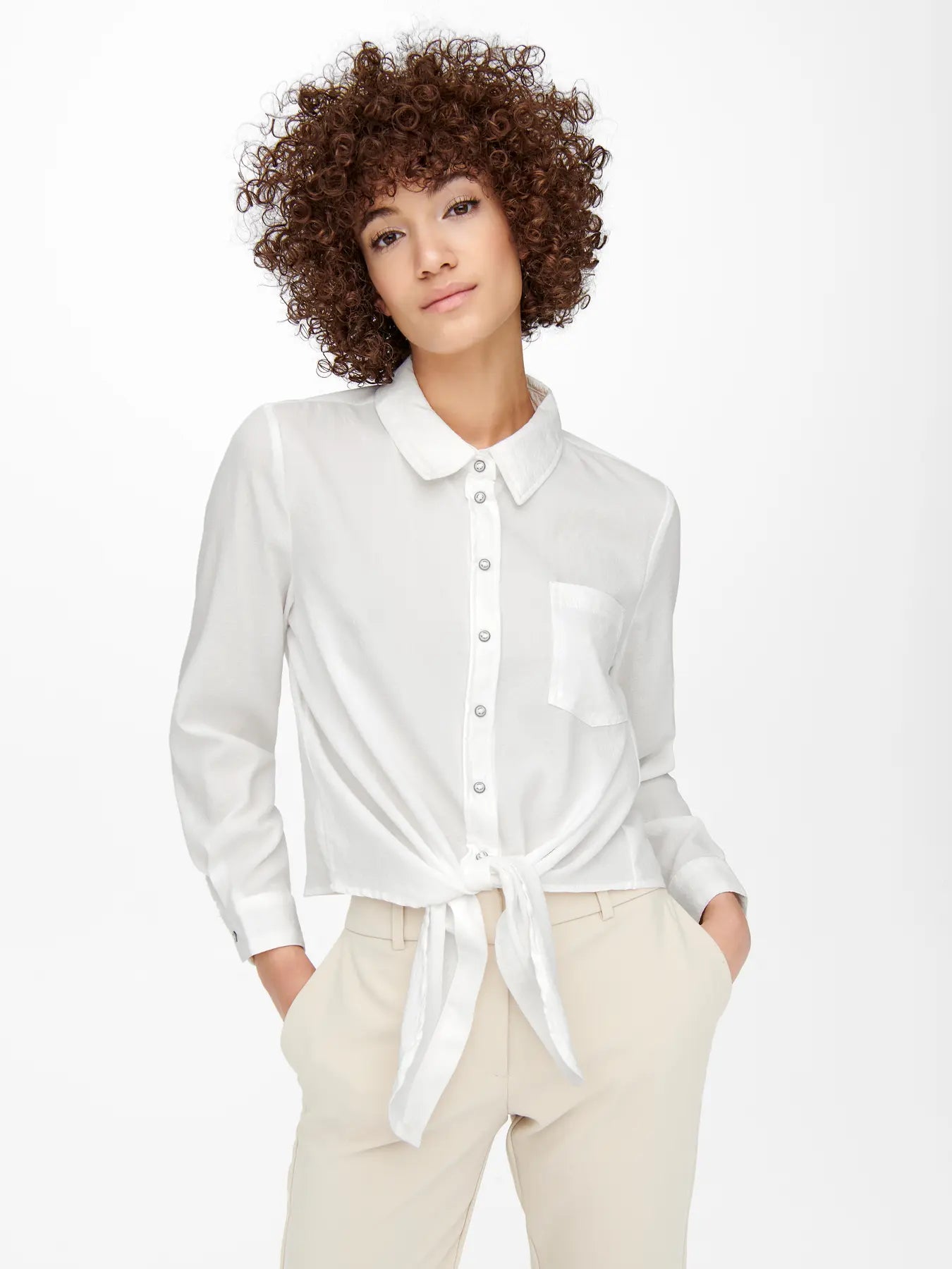Only donna camicia Lecey 15195910Noos Cloud Dancer