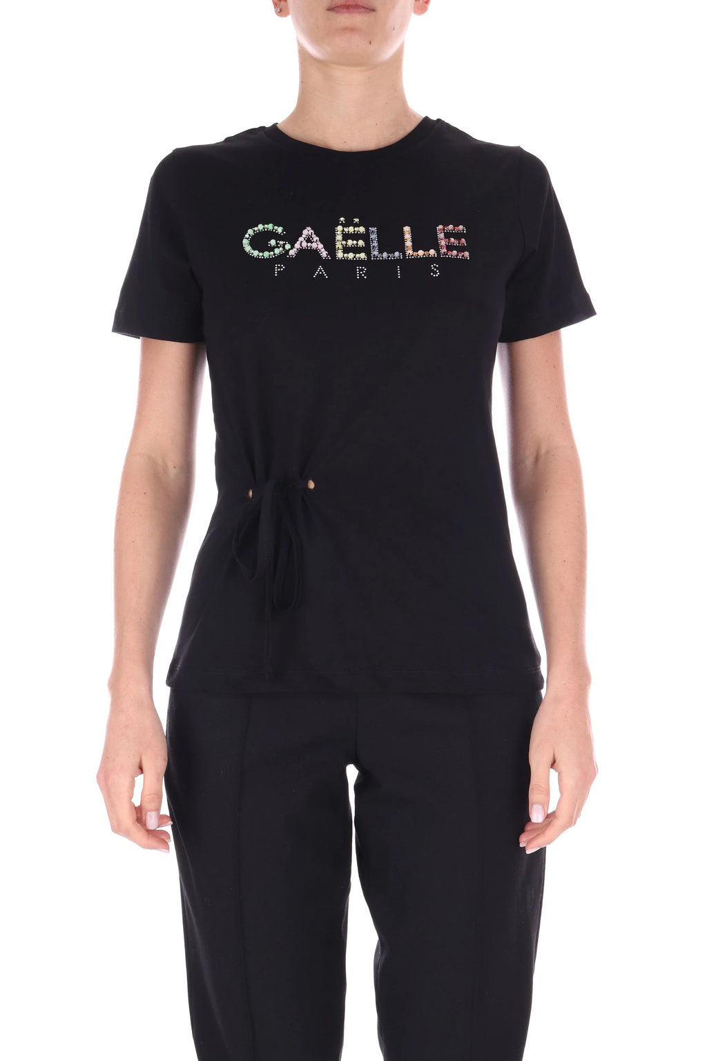 Gaelle donna t-shirt GAABW04567 - PTTS0037 - NE01 nero