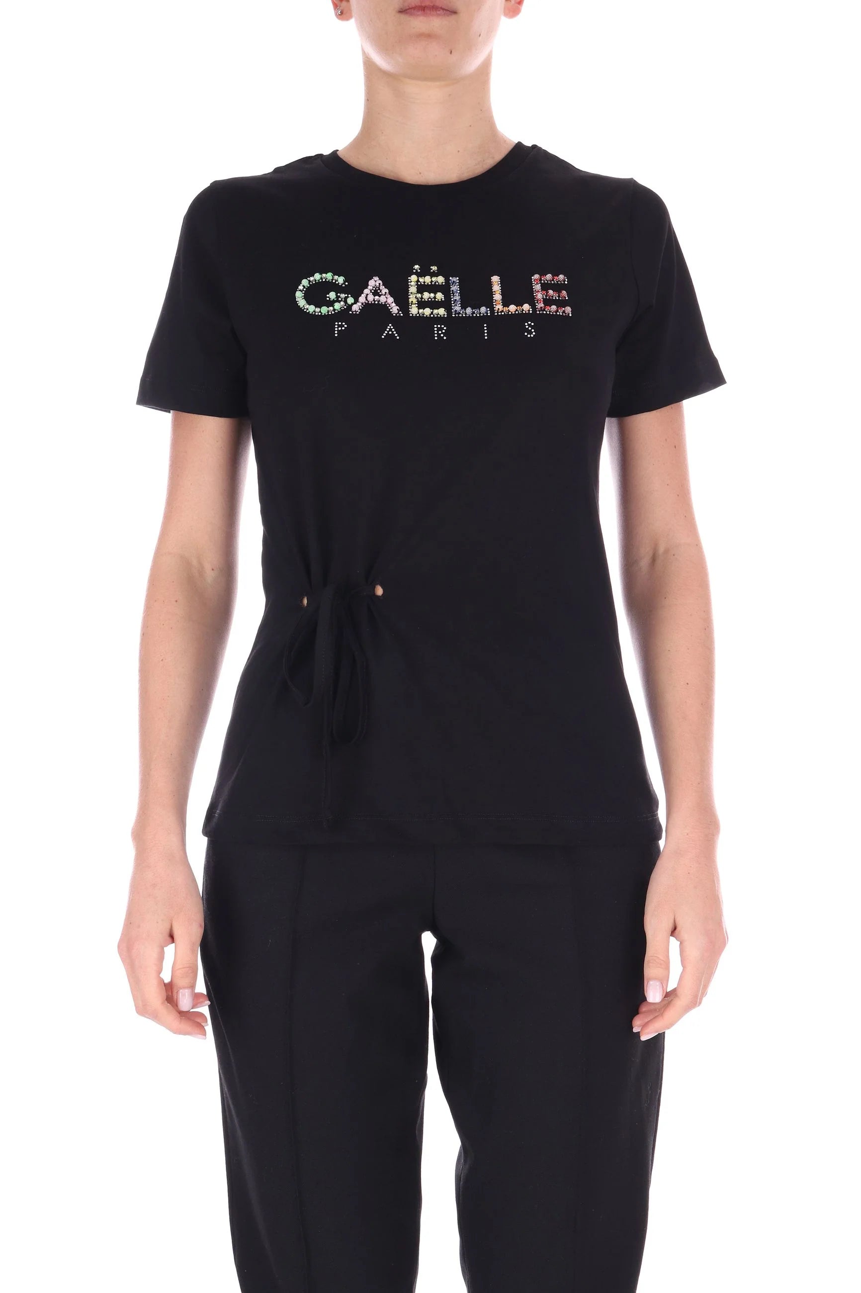 Gaelle donna t-shirt GAABW04567 - PTTS0037 - NE01 nero