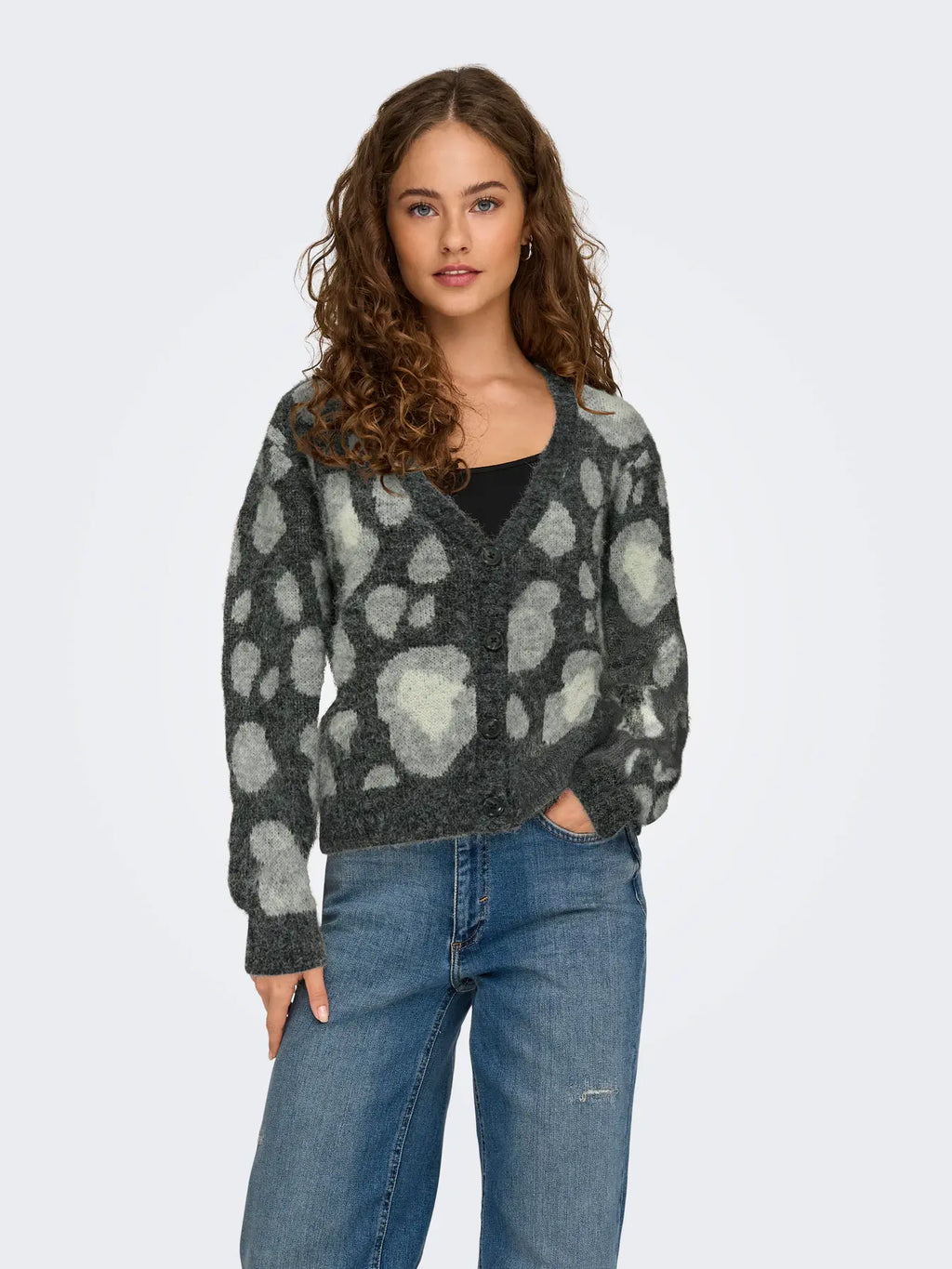 Only donna maglia Edelie Life 15353090 Mediaum Grey