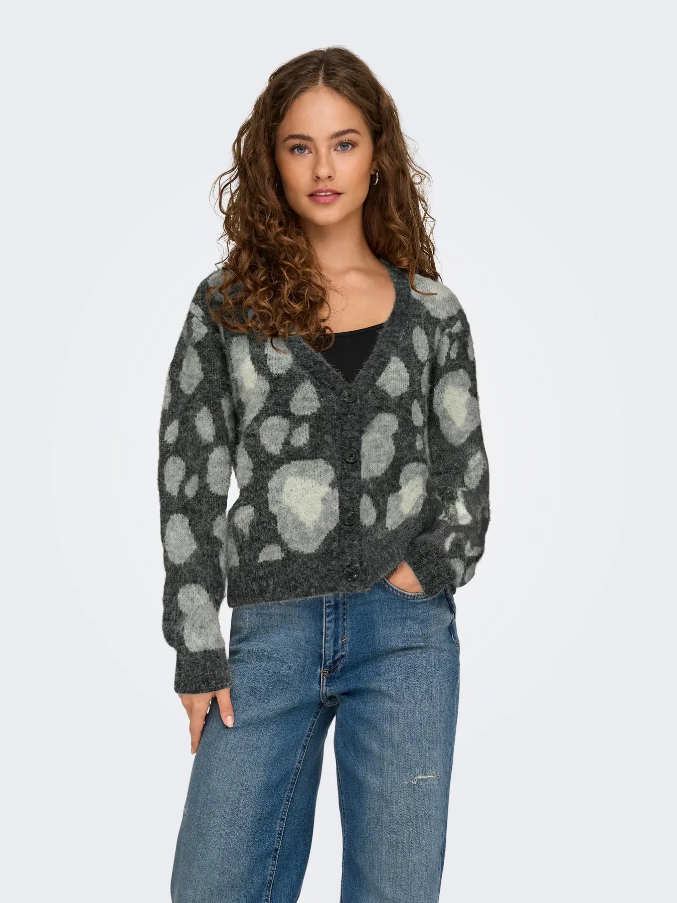 Only donna maglia Edelie Life 15353090 Mediaum Grey