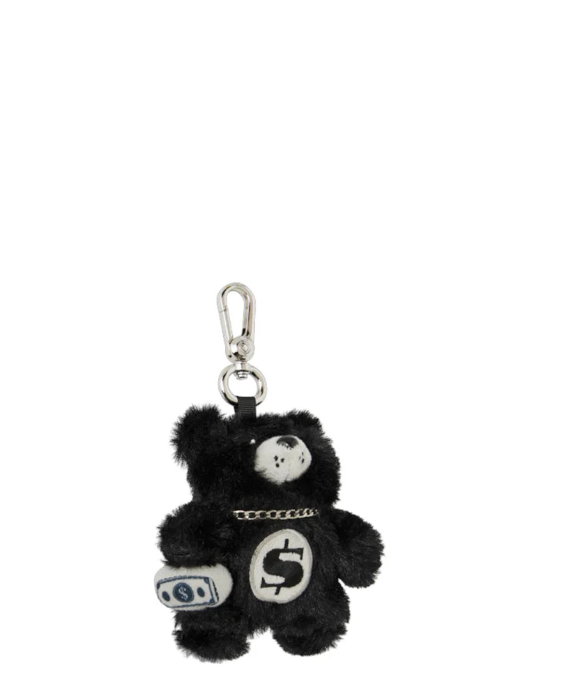 SPRAYGROUND PORTACHIAVI FUR CRAY BLACK BEAR CUB KEYC