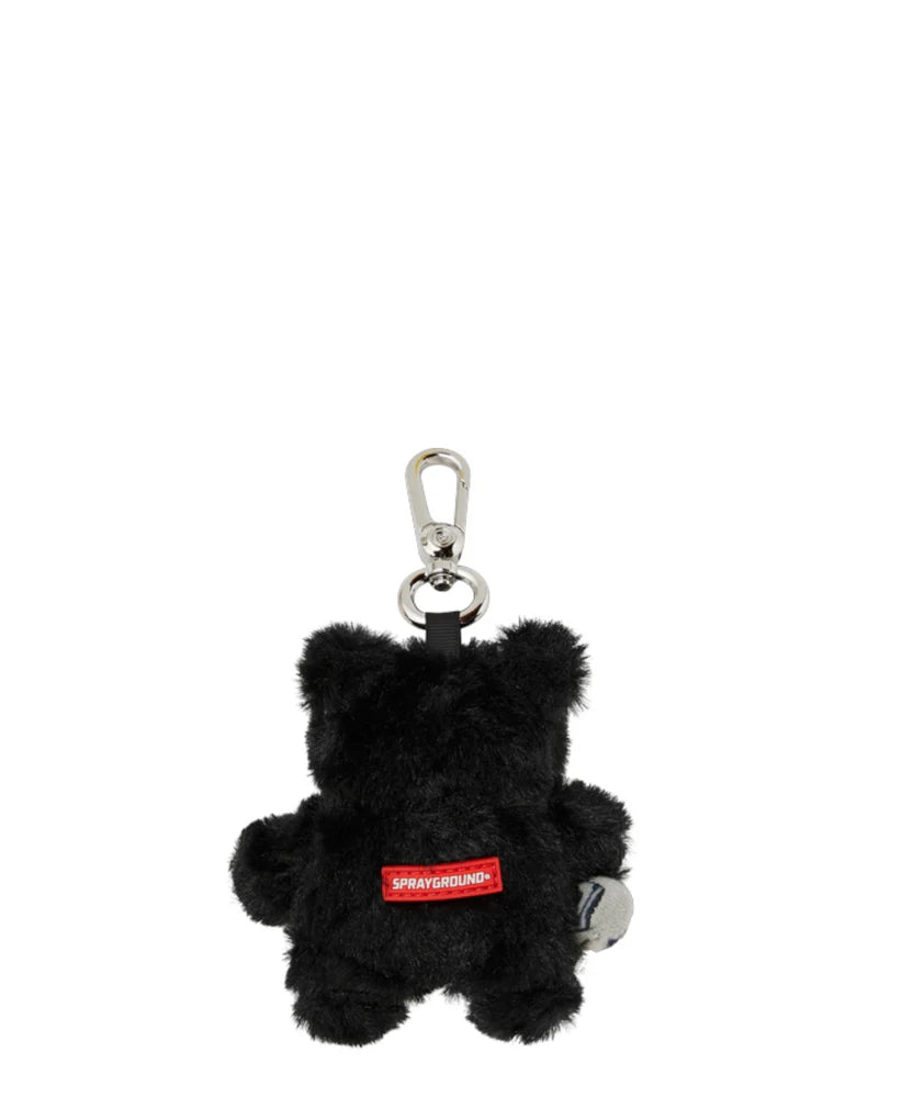 SPRAYGROUND PORTACHIAVI FUR CRAY BLACK BEAR CUB KEYC