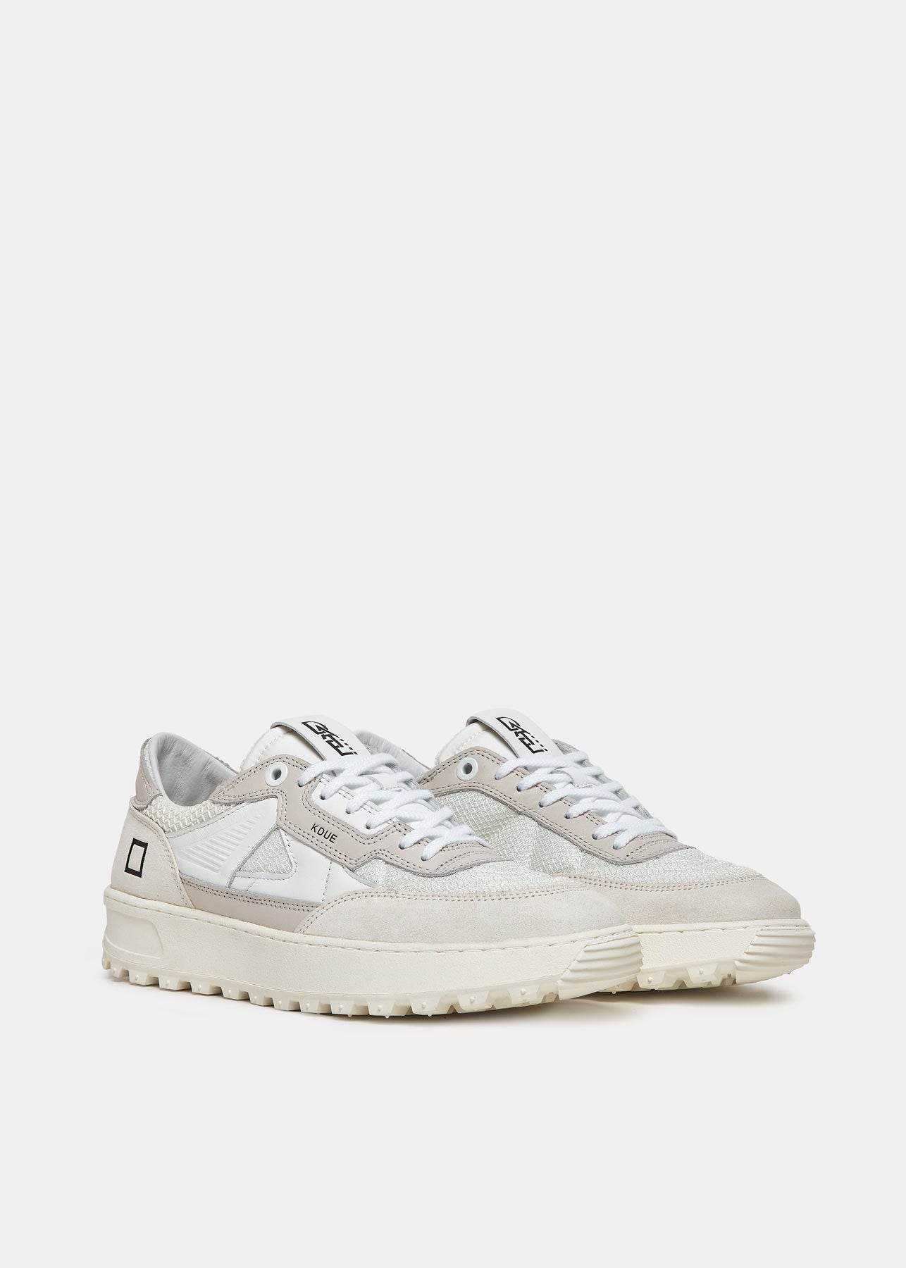 D.A.T.E. Uomo Scarpa Kdue Hybrid White M401-K2-HD-WH