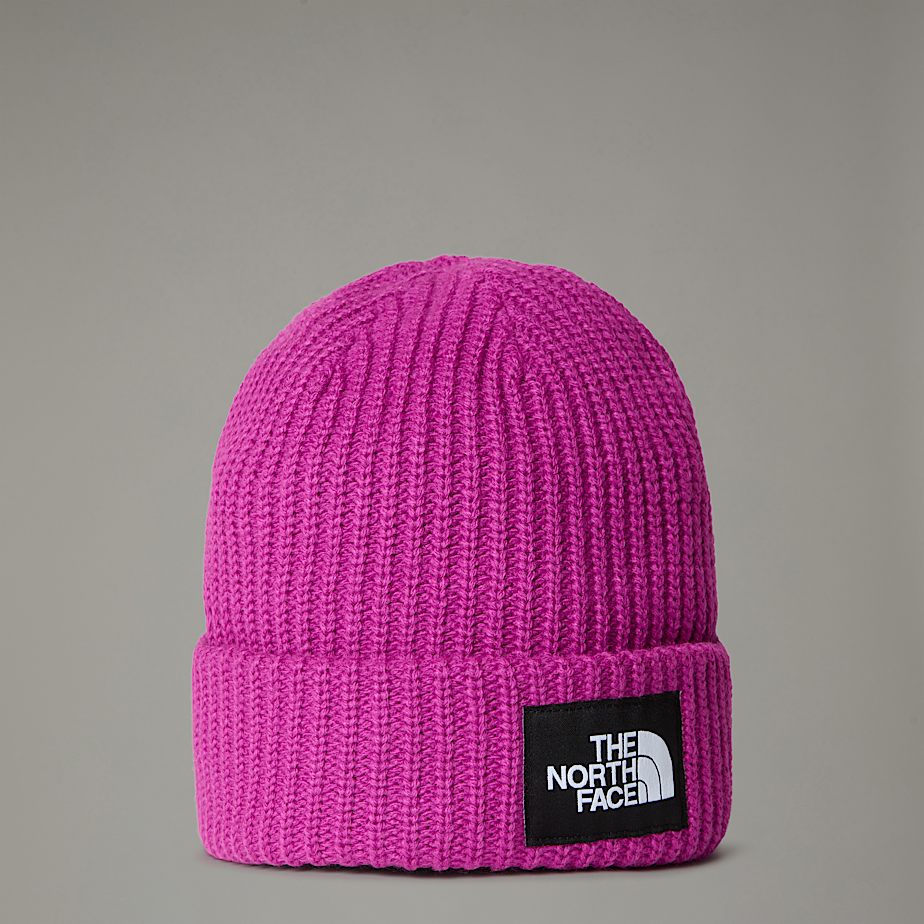 the north face cappello logo box deep mulberry