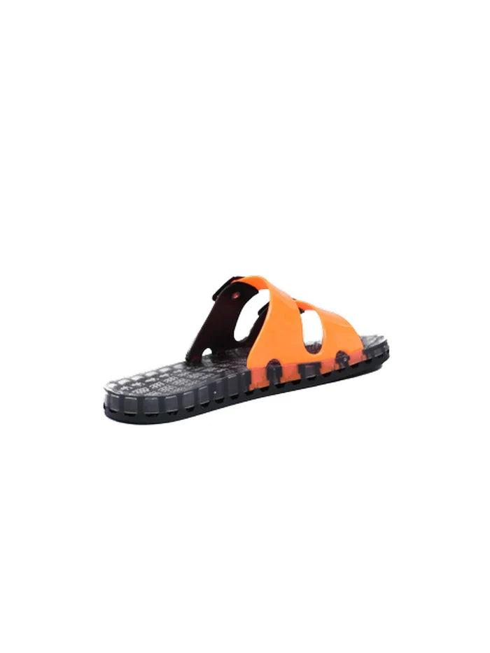 Sensi uomo sandalo La Jolla Black Fluo 4151/BF Arancio