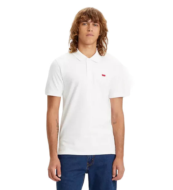 Levi's uomo polo Slim Housemark 4842-0002 Bianco