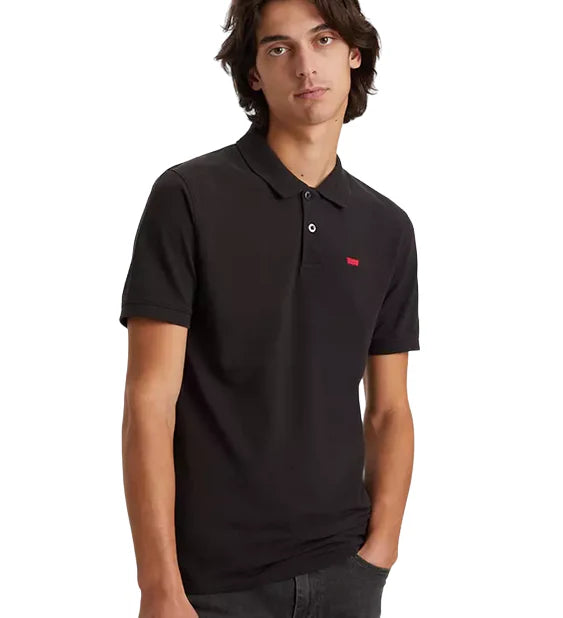 Levi's uomo polo Slim Housemark 4842-0015 Nero