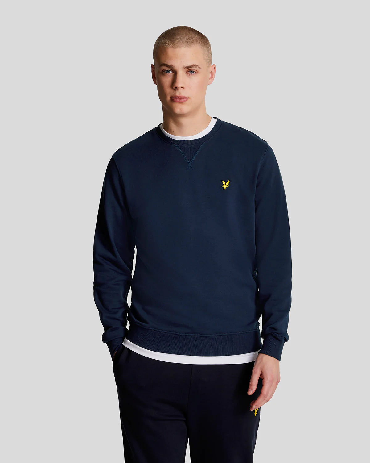 lyle & scott uomo felpa brushed back ML1131V Z271