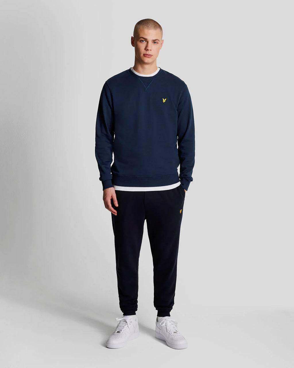 lyle & scott uomo felpa brushed back ML1131V Z271