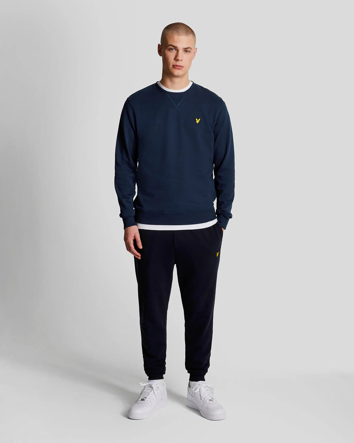 lyle & scott uomo felpa brushed back ML1131V Z271