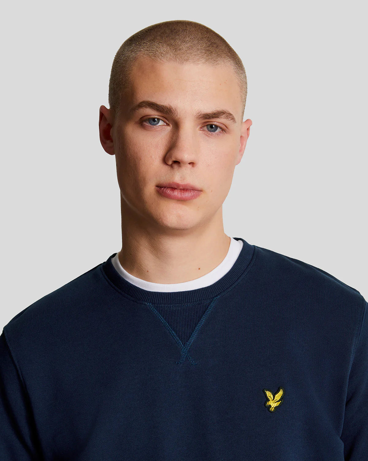 lyle & scott uomo felpa brushed back ML1131V Z271