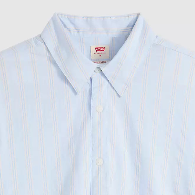 Levi's uomo camicia Ss LamaBoxyShirt 005GH stripe
