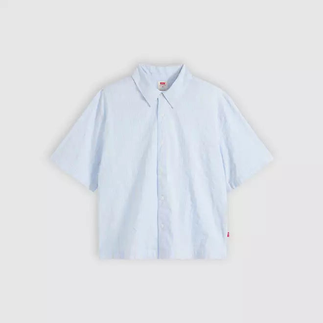 Levi's uomo camicia Ss LamaBoxyShirt 005GH stripe
