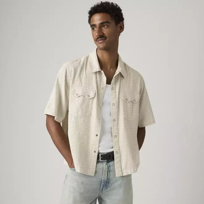 Levi's uomo camicia Ss Boxy Western  005H7-0000