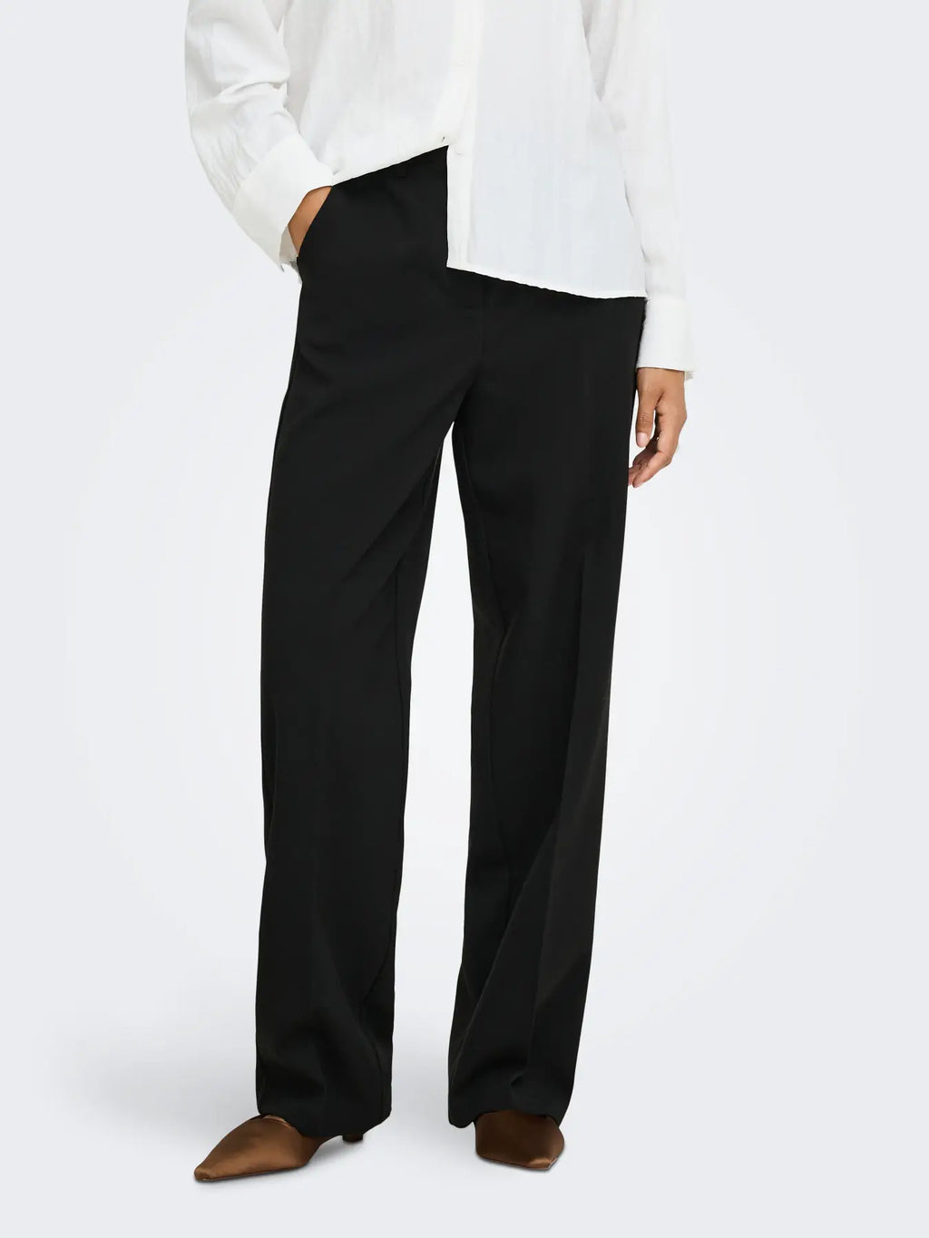 JDY Pantalone VIV HW WIDE 15379719 Black