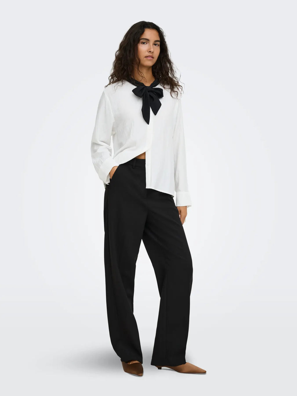 JDY Pantalone VIV HW WIDE 15379719 Black