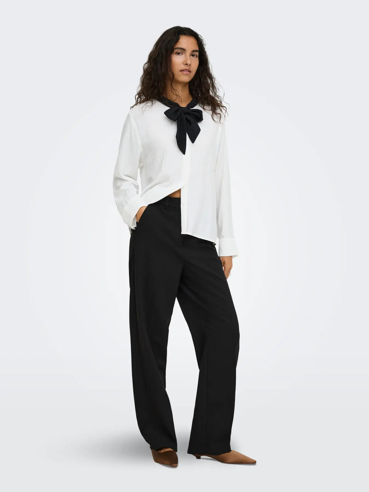 JDY Pantalone VIV HW WIDE 15379719 Black