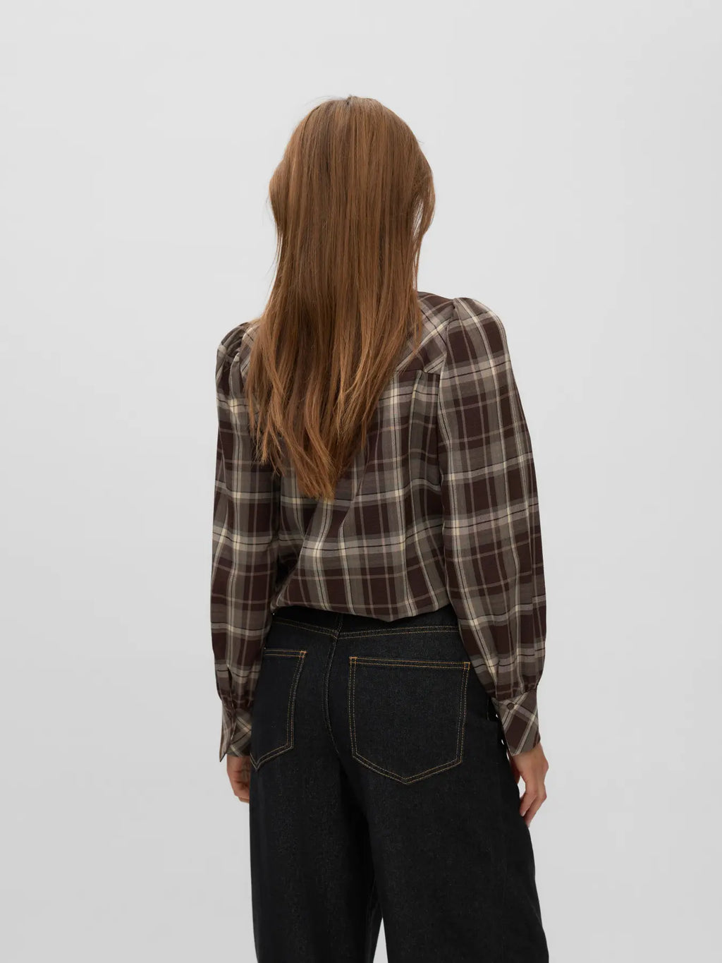Vero Moda camicia SANITA 10356161 Chocolate Torte
