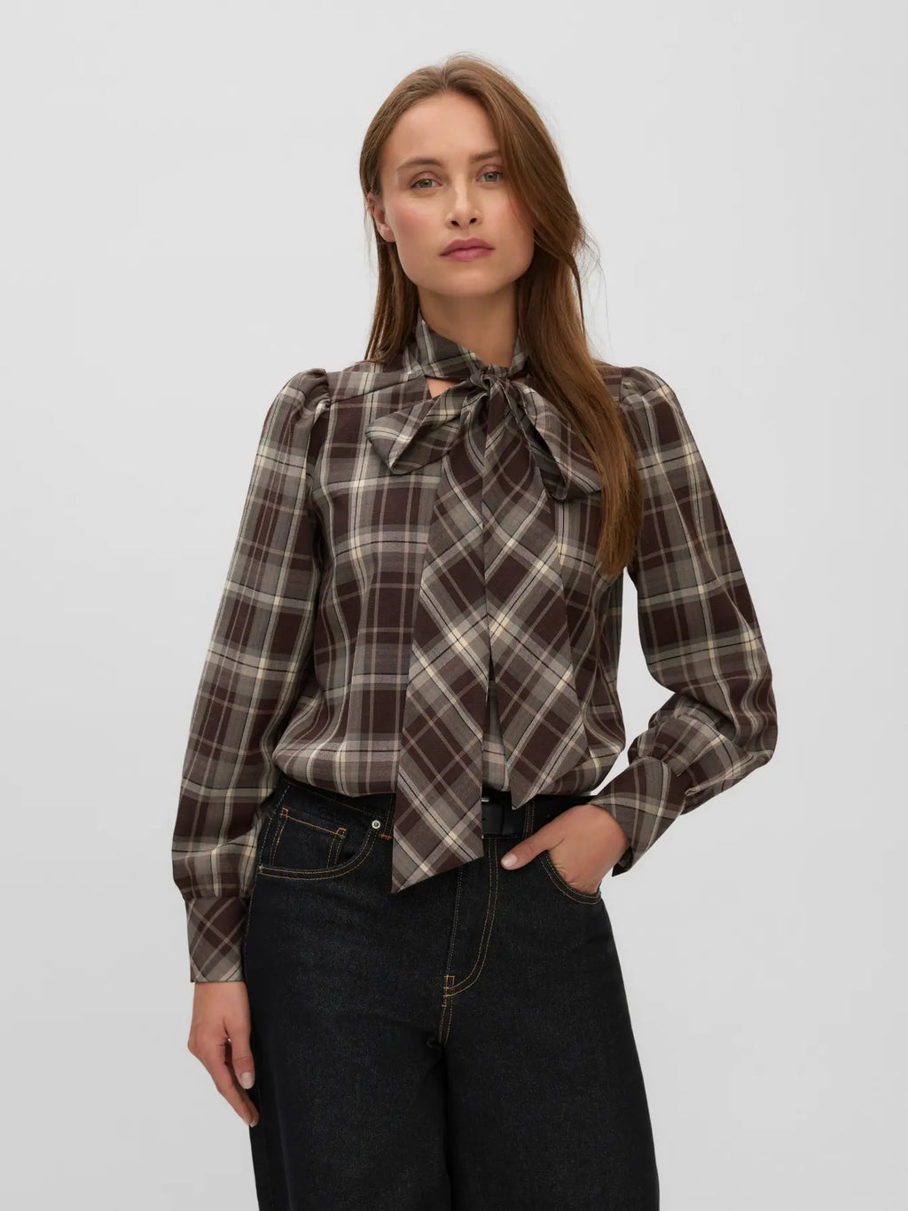 Vero Moda camicia SANITA 10356161 Chocolate Torte