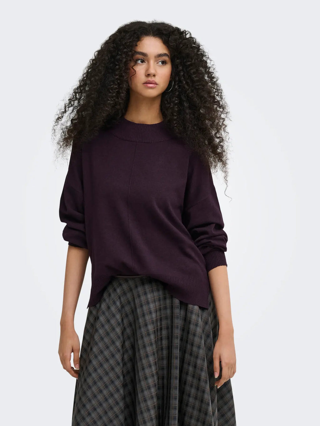 JDY maglia AMORE 15385415 Plum Perfect