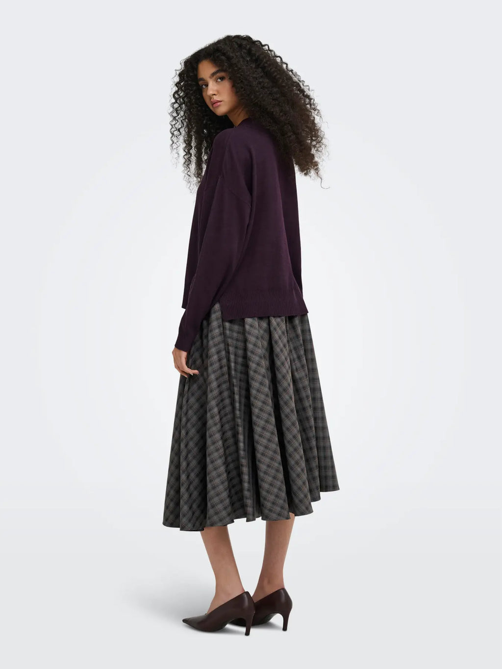 JDY maglia AMORE 15385415 Plum Perfect