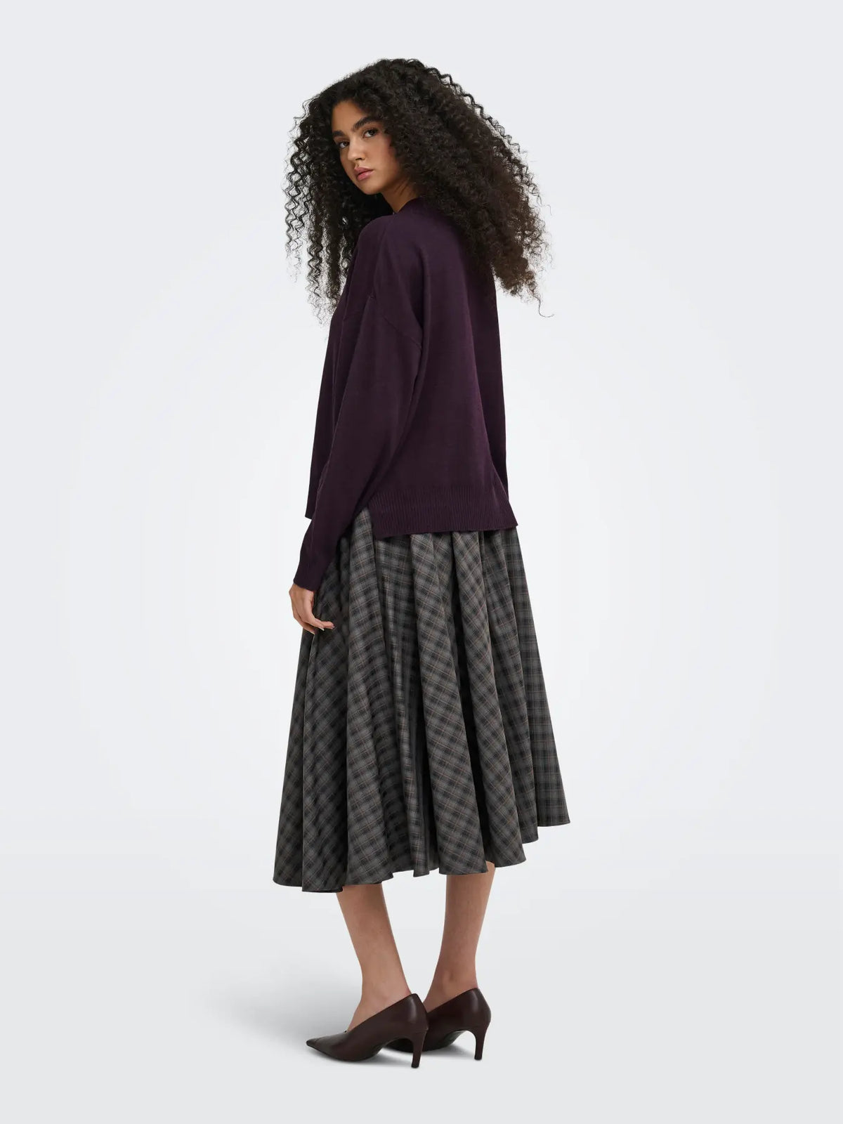 JDY maglia AMORE 15385415 Plum Perfect