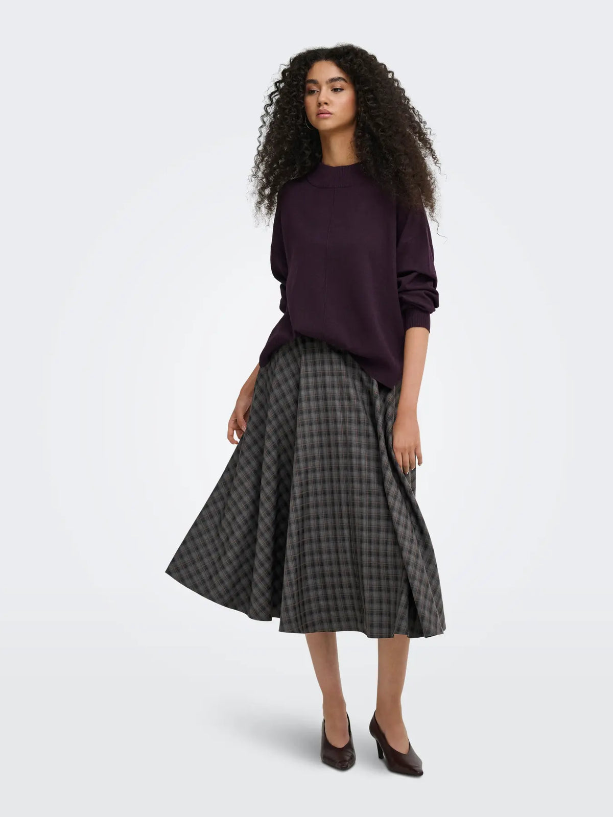 JDY maglia AMORE 15385415 Plum Perfect