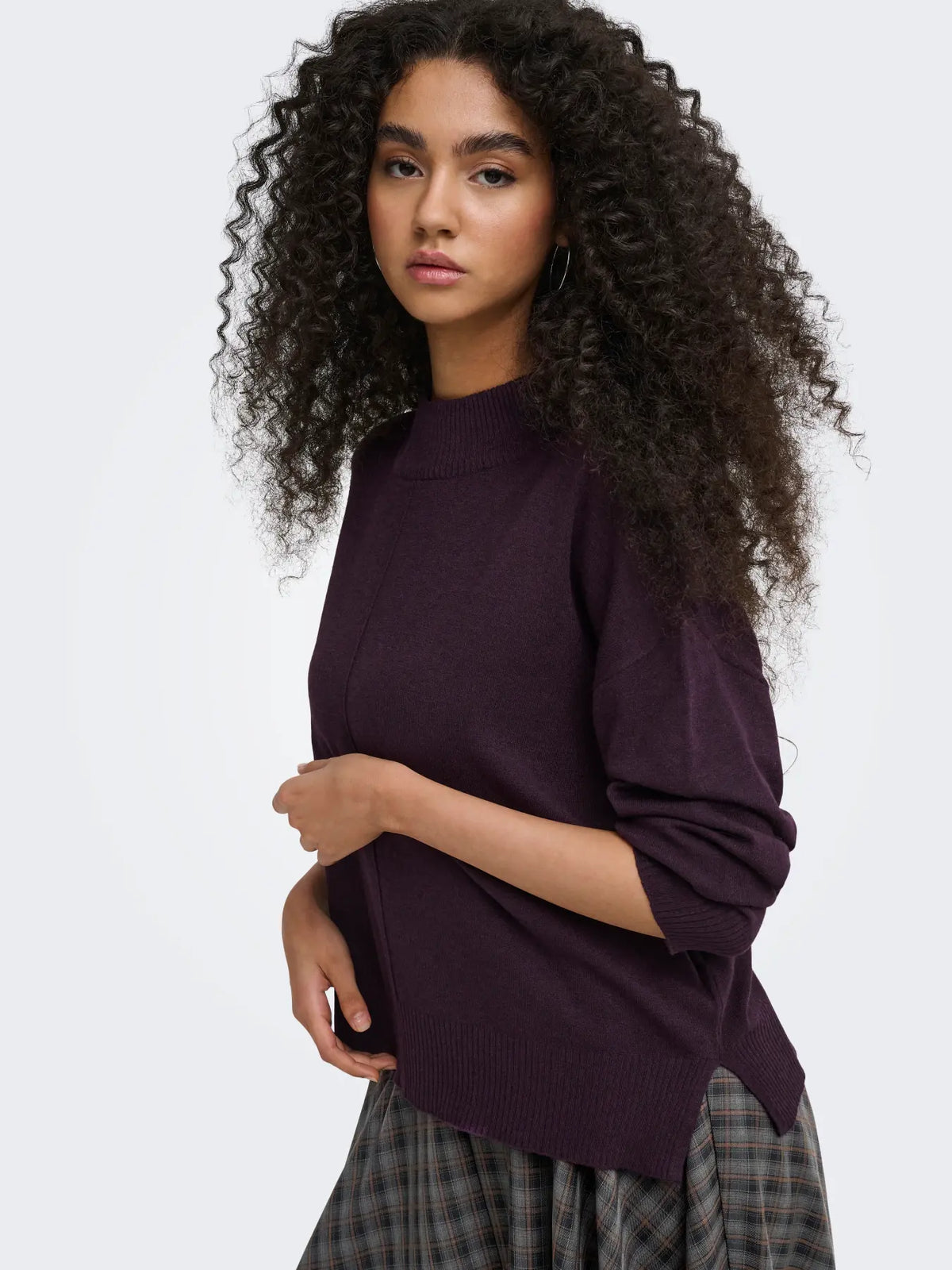 JDY maglia AMORE 15385415 Plum Perfect